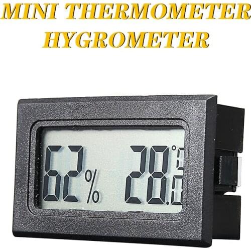 1pc Digital LCD Mini Thermometer Mini Indoor Thermometer Hygrometer Humidity Meter Gauge For Home Supplies