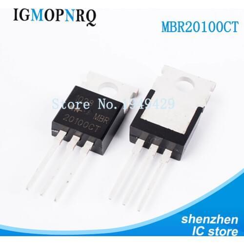 10PCS/LOT MBR20100CT MBR20100 MBR20100C MBR20100G B20100G Schottky & Rectifiers 20A 100V TO-220 new