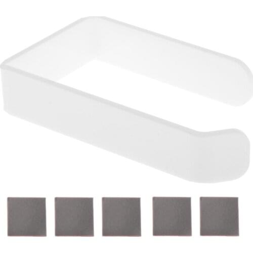 2021 New Acrylic Toilet Roll Holder Self Adhesive In Bathroom Tissue Paper Roll Holder