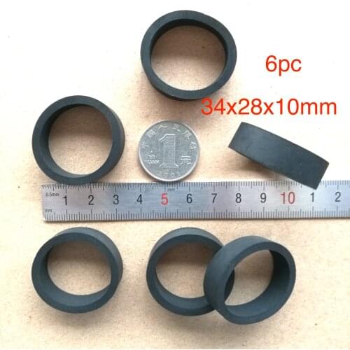 6pcs 34x28x10mm wheel shock absorber for belt pulley cassette deck audio recorder cassette pinch roller Stereo player