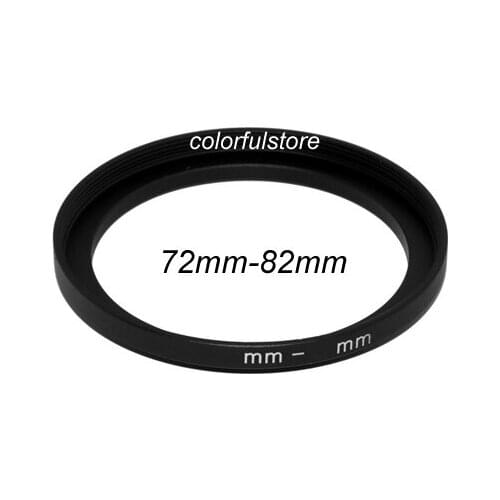 Free Shipping+Tracking 72mm to 82mm 72 82 Metal Step-Up Step Up Ring Camera Lenses Lens Hood Holder Filter Stepping Adapter S006