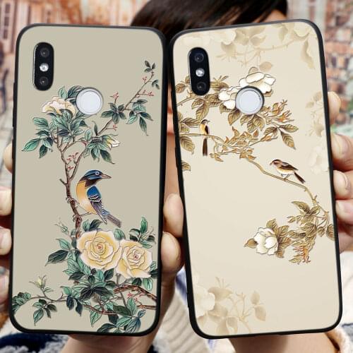 3D Relief Vintage Case For Xiaomi Poco X3 F2 Mi 10T Redmi Note 9S 9 S 9A 9C 8 T 8T 7 5 6 10 Lite K20 Pro Max Silicon Phone Cover