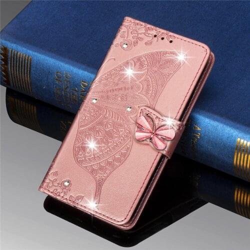 Leather Butterfly Wallet Cover For Samsung M21 A51 A71 A12 A70 A10 A21S Case flip book For Samsung S20 Ultra A20 A41 A02s Case