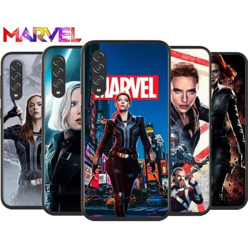 Black Widow Marvel cool for Samsung Galaxy A90 A80 A70 A60 A50 A40 A20 A2Core A10 M31 M21 M60 M40 M30 Black Phone Case