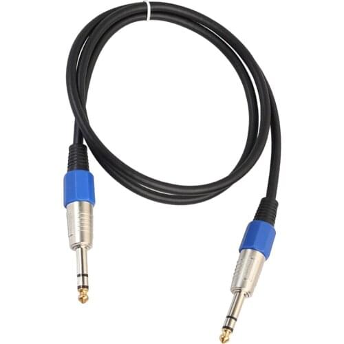 Electric Guitar Bass Cable 1/4inch Stereo Jack For Home Theatre KTV Stage