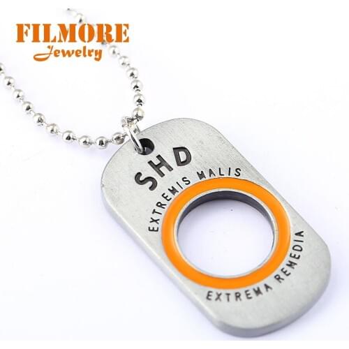 Filmore Game Jewelry Tom Clancy Necklace The Division SHD Pendant Necklace 2018 Friendship Men Women Jewelry Choker Accessories