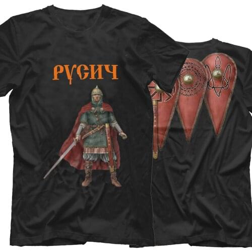 Russia Rusich Slavs Orthodox T-Shirt. Summer Cotton Short Sleeve O-Neck Mens T Shirt New S-3XL