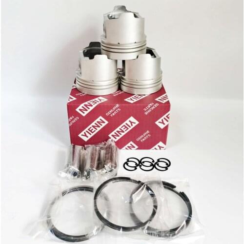 3D66-1 Piston Kit With Ring Set For Komatsu Loader Excavator Tractor Engine Spare Parts