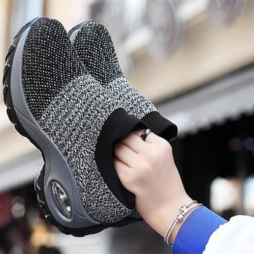 Oversize Platform Thick Soles Sock Sneakers Women Running Shoes 2021 Sports Shoes Ladies Sneakers Sport Woman Running GME-2064