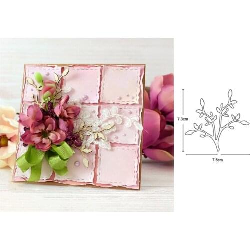 Metal Cutting Dies branch plant die mould template for DIY Scrapbooking Album Decor Embossing Paper Card Crafts Die Cut