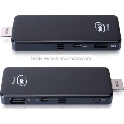 New Mini PC T02 dual os Win10 OR UBUNTU update win10 Quad Core Intel Atom Z3735F smart Stick PC Mini PC