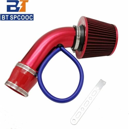 SPCOOC Car Cold Air Intake Pipe Kits High Quality 76mm 3inch Air Intake Hose Induction Air Filter For Car