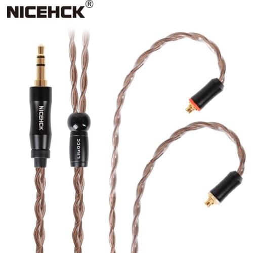 NiceHCK LitzOCC 4N Litz OCC Copper Earphone Cable 3.5mm/2.5mm/4.4mm MMCX/NX7/QDC/0.78 2Pin For CIEM ZAX ASX ASF BA8 VX V90s MK3