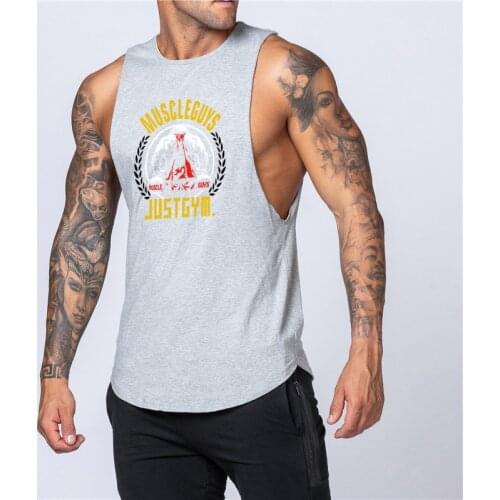 New Brand Bodybuilding Sleeveless Sportswear Tank Top Men Gym Clothing Cotton Fashion Sweatshirt Fitness Vest Workout Tops Tees