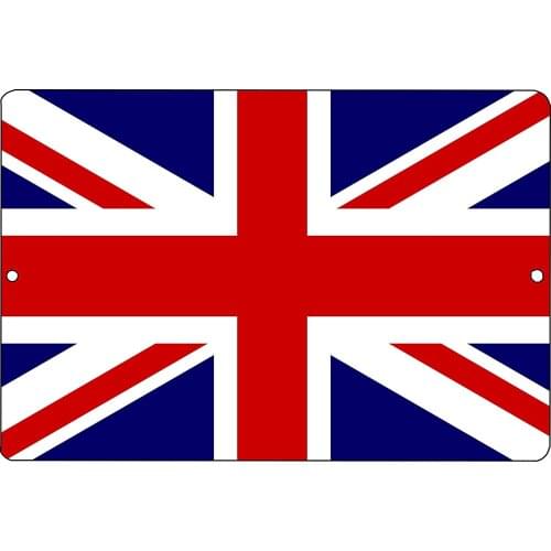 AIDANDAN Bar Rules Tin Sign Rogue River Tactical United Kingdom British UK Union JackOld Design Tin Signs 20 X 30 cm