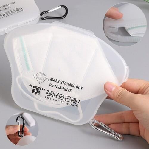 1PC Silicone Flat Type Mask Storage Box Mask Temporary Clip Dust-proof Pollution-proof Security Mask Holder Bags Artifact