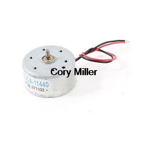 DC 1.5-6V 1860-7570RPM Speed 2mm Shaft Dia Two Wired Solar Power Motor