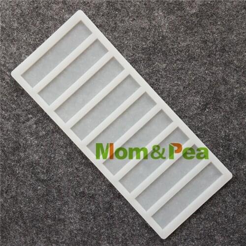Mom&Pea CX108 High Quality 9-Rectangle Silicone Mold Chocolate Mold Cake Decoration