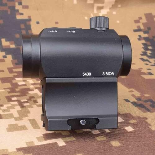 Tactical Mini Micro 1x Red Dot Sight Scope with 20mm Picatinny Rail Mount Base and High Baseline Adapter M1997 Rifle SHOOIN
