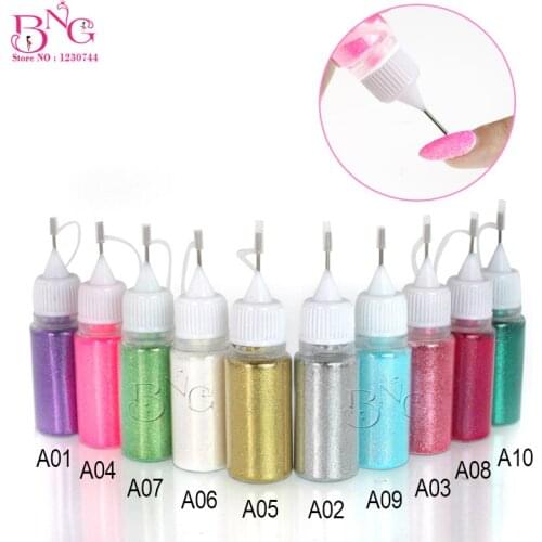 TP 10g/jar Nail Glitter Powder Chrome Pigment Powder Laser Nail Art Decorations Manicure Dust DIY Chrome Gel Polish Iridescent