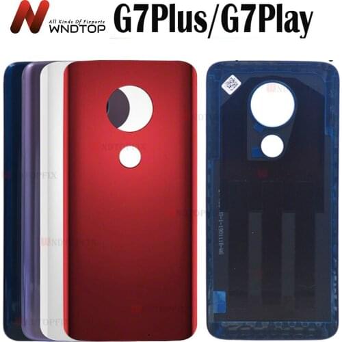 For Moto G7 Power Back Battery Cover Rear Door Panel G7 Plus Housing Case Replacement Part For Motorola Moto G7 Battery Cover