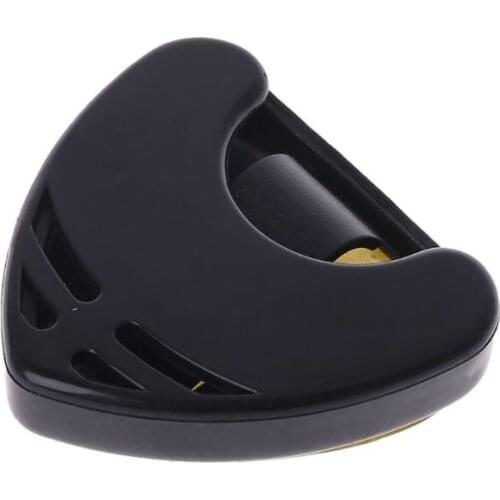 1 pc Guitar Pick Holder Plastic Plectrum Case Mediator Quick Storage Self Adhesive Triangle Shape