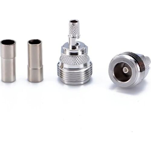 10pcs-100pcs RF connector N-C-K3 N female connector Crimp 50-3 wire RG58 L16 feeder connector N female connector