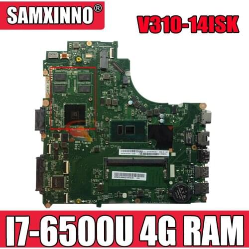 Akemy DA0LV6MB6F0 Motherboard For Lenovo E42-80 V310-14ISK V310-14IKB Notebook Motherboard CPU I7 6500U DDR4 4G RAM 100% Test OK