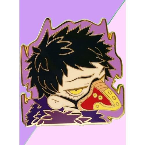 My Hero Academia OVER HAUL Crow Brooch Pins Enamel Metal Badges Lapel Pin Brooches Jackets Jeans Fashion Jewelry Accessories
