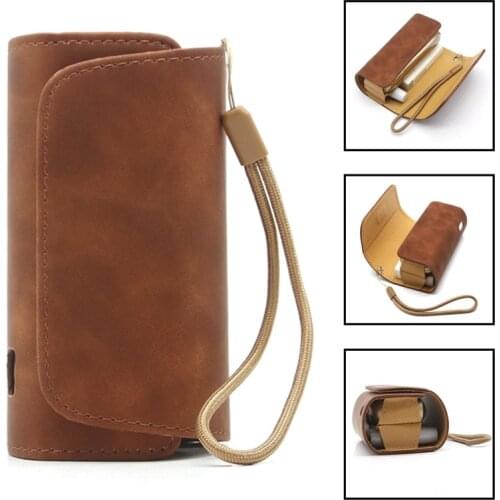 Flip Double Book Cover Case for Iqos 3 Duo Case for Iqos 3.0 Case Pouch Bag Holder Cover Leather Case Wallet Accessories