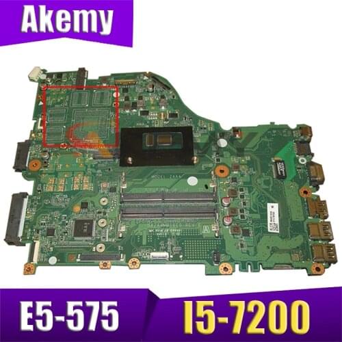 DAZAAMB16E0 REV:E ZAA X32 For ACER Aspire E5-575 E5-575G Laptop Motherboard CPU: I5-7200 100% tested work Mainboard
