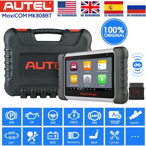 Autel MaxiCOM MK808BT OBD2 Scanner Automotivo Car Diagnostic Tool All System Diagnostic Tools And 25+ Services PK MK808 X431