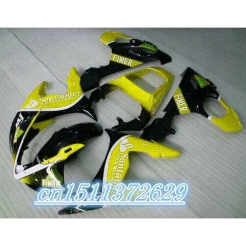 Dor-for yellow black Fairing kit fit for YZF 2003-2005 R6 body kits YZF R6 03 04 05 high grade fairings D