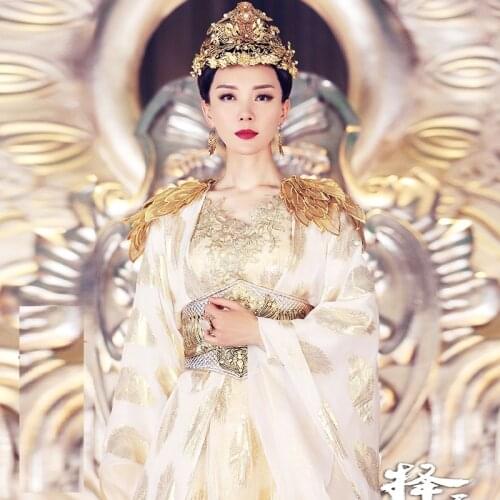 Holy Empress Costume Hanfu for 2017 Newest TV Play ZeTianJi Fighter of the Destiny Womens Drama Costume Stage Performance Hanfu