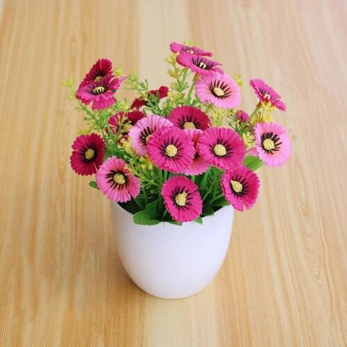 Artificial Flower Plant Potted Bonsai Living Room Office Balcony Desktop Decor