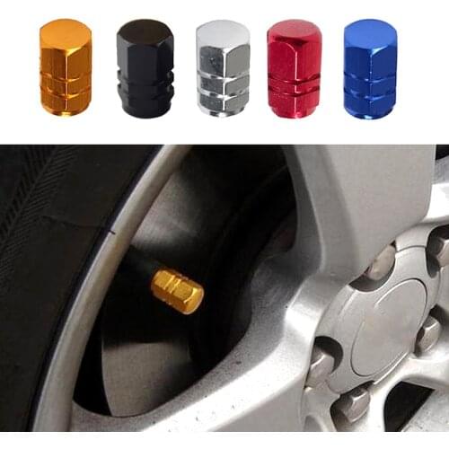 New Wheel Caps Theftproof Aluminum Car Wheel Tires Valves Tyre Stem Air Valve Caps Airtight Cove Levert Center Hub Cap