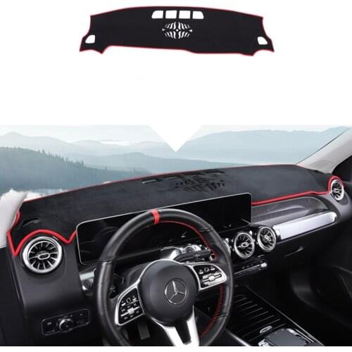 Lsrtw2017 Polyester Car Dashboard Mat Sun Shade Desk Pad for Mercedes Benz Glb 200 180 250 2019 2020 2021 X247 Accessories Auto
