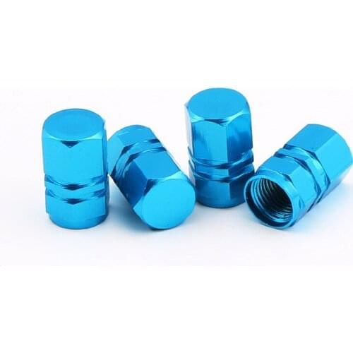 Tire Valve Stem Caps Skyblue Covers Automobiles Motorcycles Bicycles Trunks Wheel Tyre Accessories