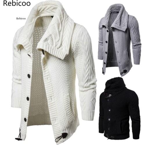 Young men of new fund of autumn pure color knitted cardigan Sweater coat Fashion hot sweater men direct deal Keep warm