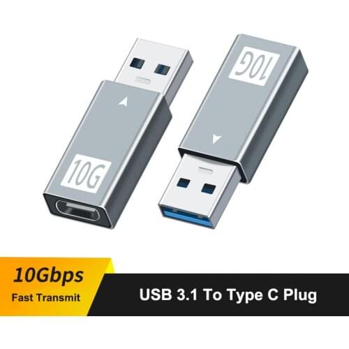 OTG Type C to USB Adapter USB 3.1 Male to USBC Female GEN 2 Double Sides 10Gbps Charging Data Transfer Type C Earphone Converter