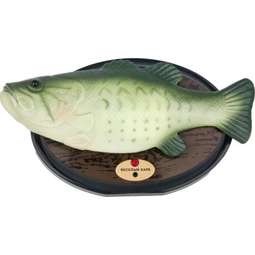 Singing Salmon Sing Beating Plastic Fish Novelty Spoof Halloween Electric Toy
