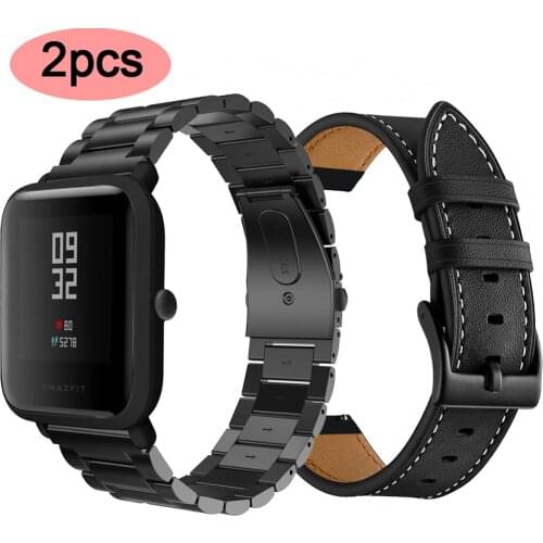 Replacement Metal Stainless Strap For Xiaomi Huami Amazfit Bip BIT Lite Youth Smart Watch Wearable Wrist Bracelet Watchband 20MM