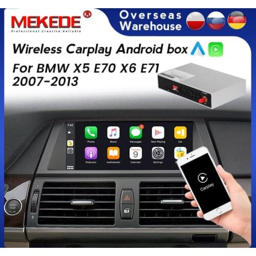 Android Sytem Wireless CarPlay Car Radio Multimedia GPS Android Auto For BMW X5 E70 X6 E71 2007 2008 2009 2010 2011 2012 2013