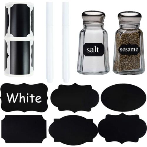 250Pcs Waterproof Chalkboard Labels Sticker With Erasable Marker Pen For Home Kitchen Spice Mason Jar Label Removable Tags Decor