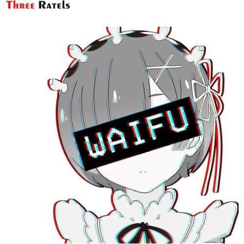 Three Ratels FC509 Rem Waifu anime sex girl car sticker windshield decal