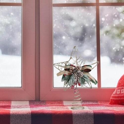 Christmas Tree Topper Star Hanging Decor Home Tree Top Star Ornament For Holidays Wedding Party Room Navidad New Year Decor