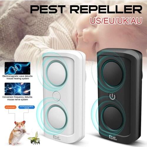 Ultrasonic Pest Mice Repeller Plug-in Non-Toxic Infant and Pet Safe Pest Repellent for Mosquito, Mice, Cockroach