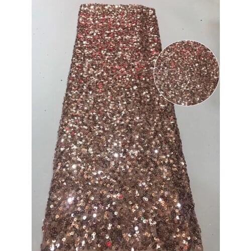 Embroidered tulle and sequins lace fabric SYJ-18882 for bridal wedding dresses