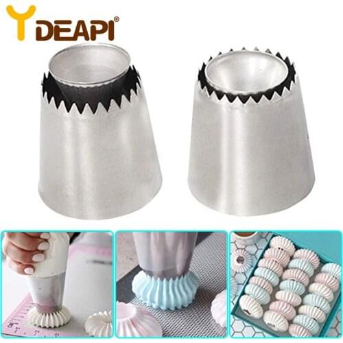 YDEAPI DIY Nozzle Stainless Steel Dessert Cake Decorating Tips Kitchen Accessories Cookie Bis Icing Piping Cream Pastry Bag