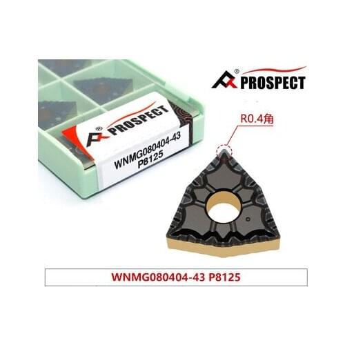 10pcs WNMG080404-43 P8125/WNMG080408-43 P8125/WNMG080412-43 P8125, for fine machining, best quality